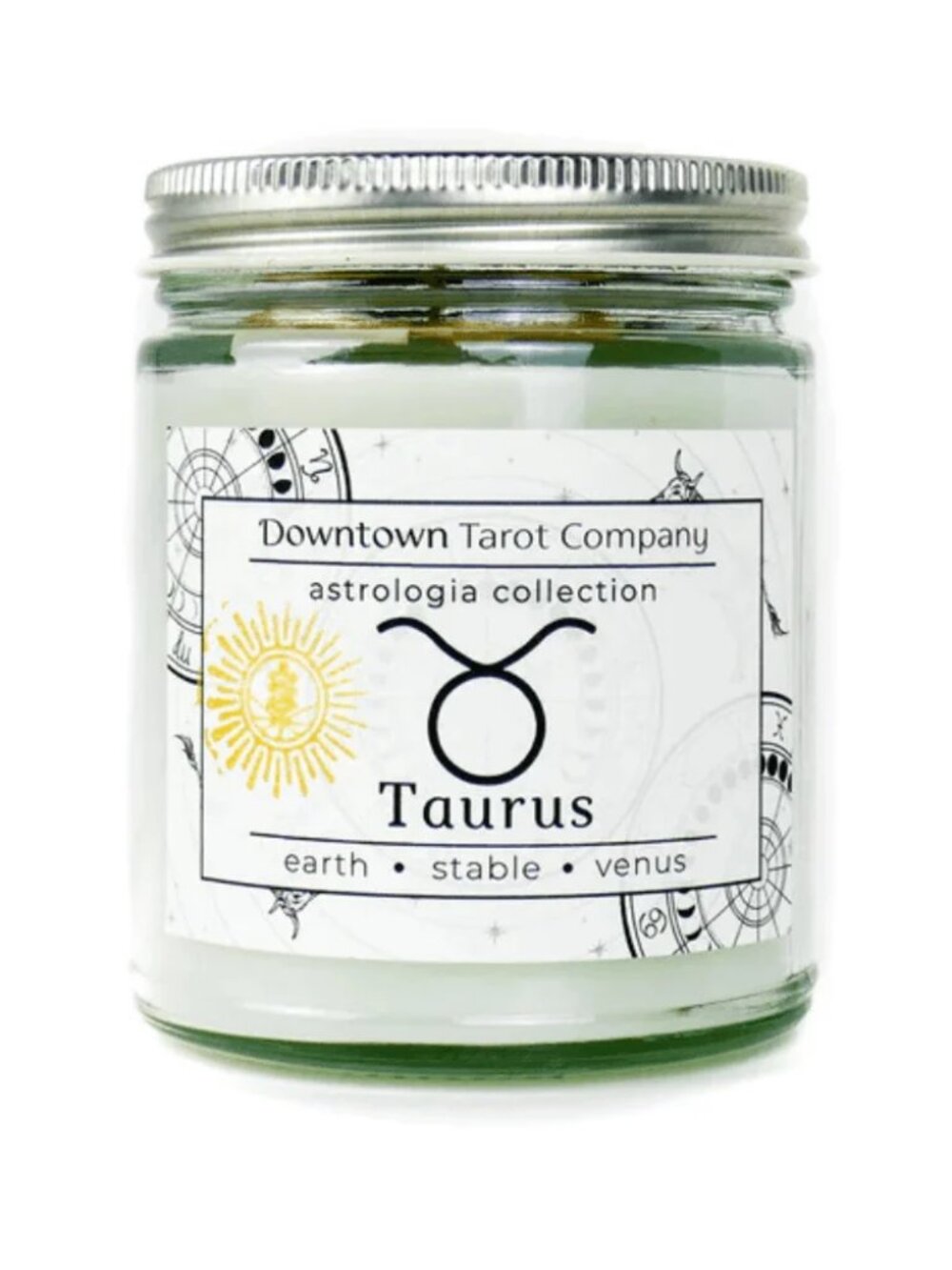 Downtown Tarot Company TAURUS Candle Crystals Astrologia Collection